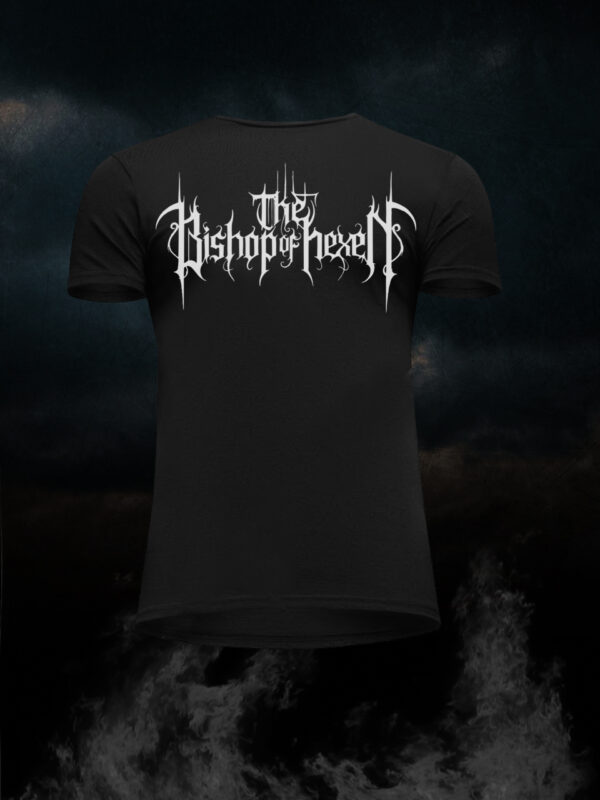 The Bishop of Hexen Ceremony at the edge of a burning page T- shirt